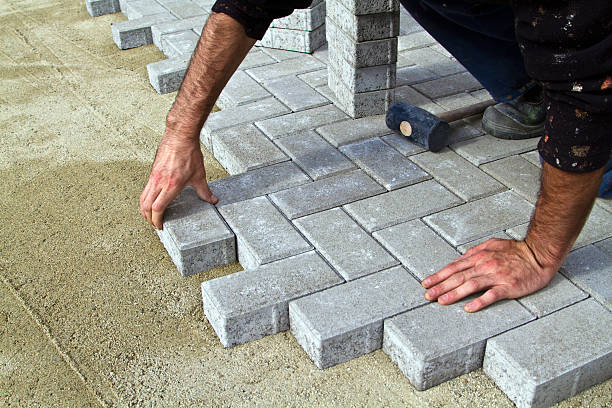 Permeable Paver Driveway in Lone Grove, OK